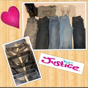 Justice Jeans Bundle sz 12 slim